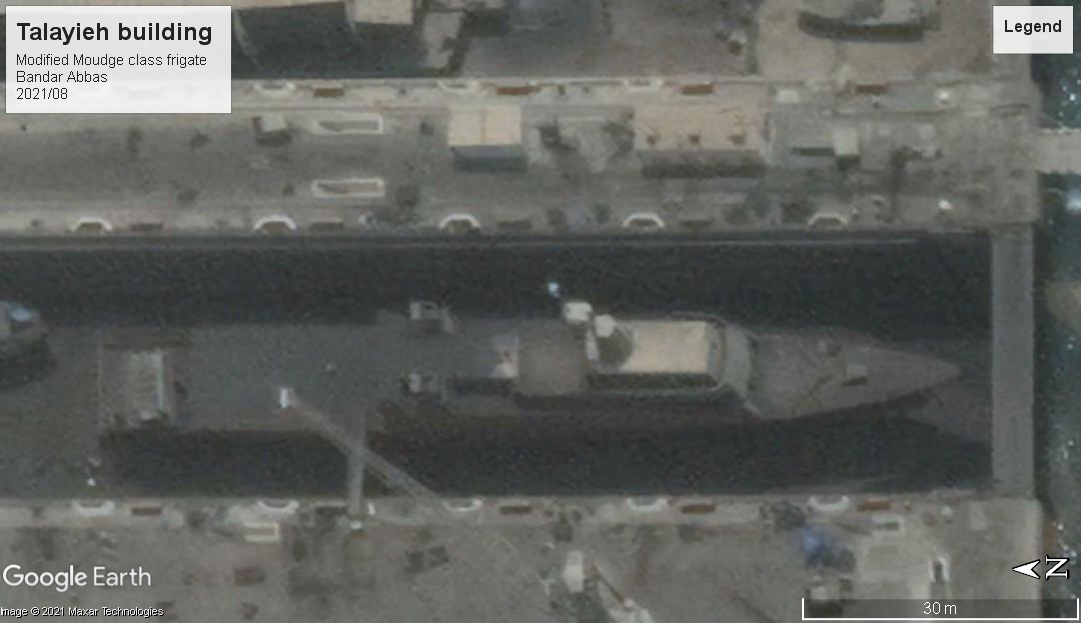 Talayieh frigate building Bandar Abbas 2021