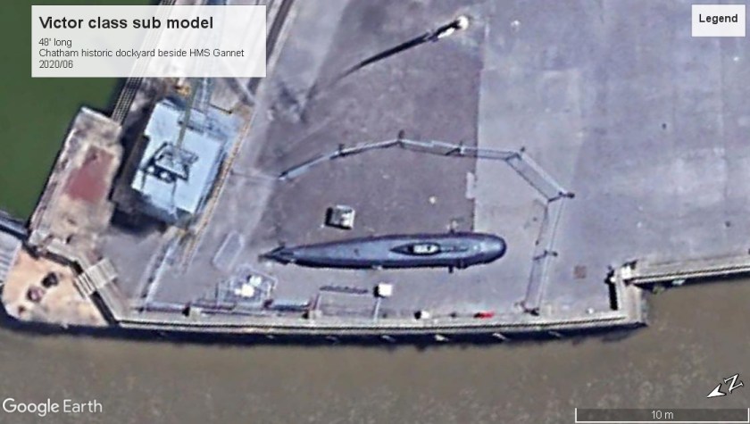 Victor class sub model chatham dockyard uk 2020