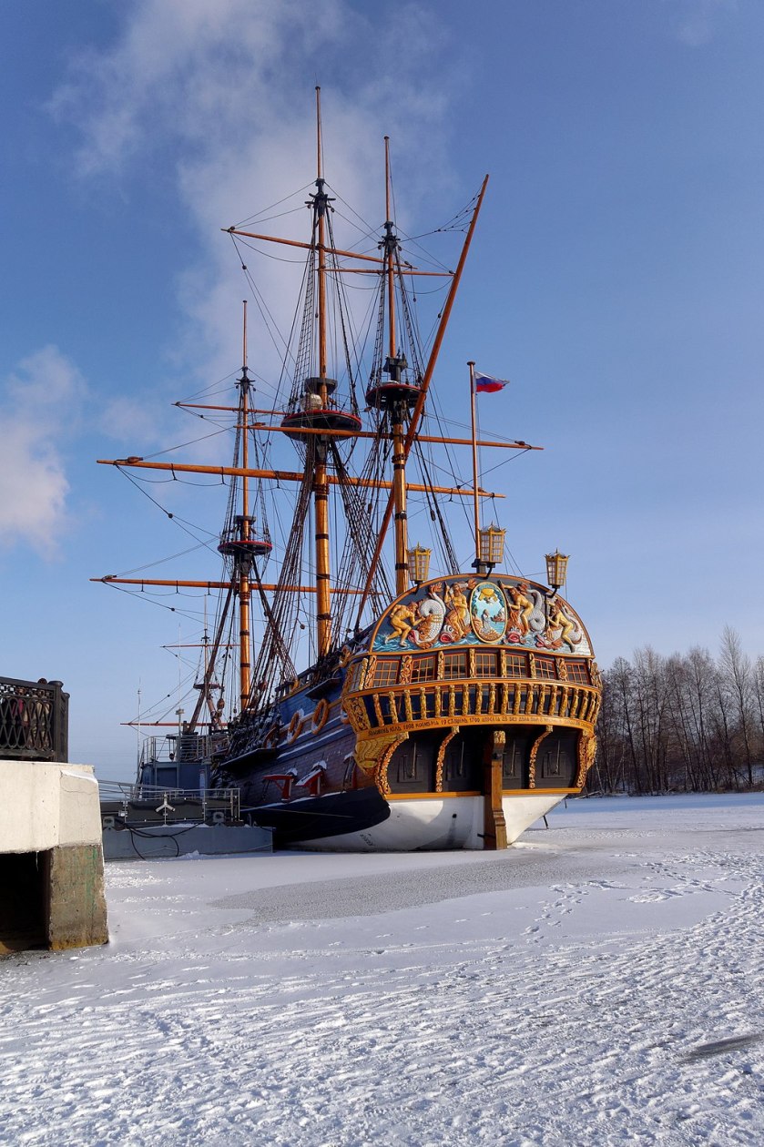 Voronezh._Historical_copy_ship_of_the_line_Goto_Predestinatsia