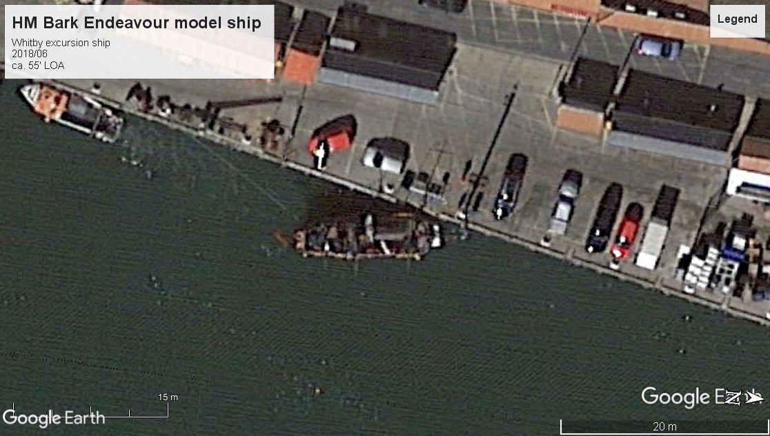 HM Bark Endeavour replica model Whitby 2018