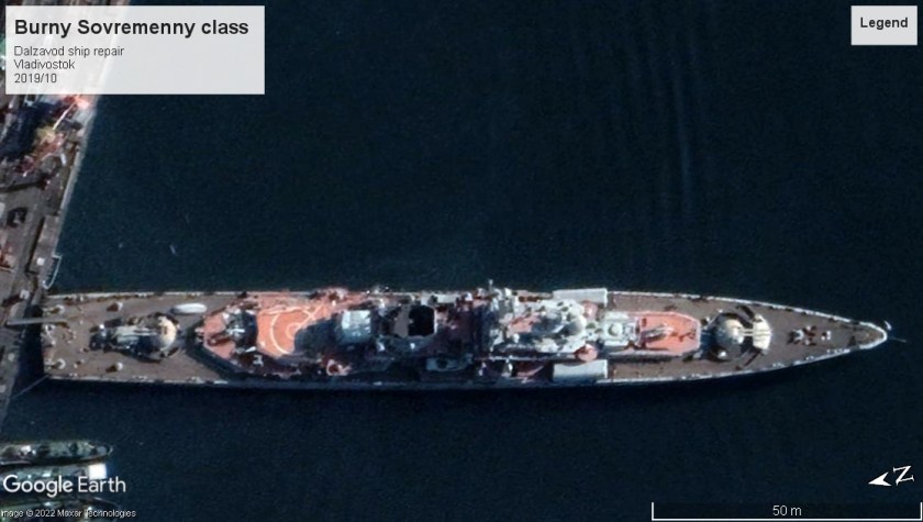 Burny Sovremenny class DDG refit Vladivostok 2019