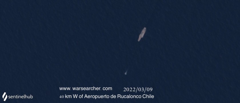 Kitty Hawk scraptow 40kmWofRucaloncoairportChile_Sentinel-2 L1C image on 2022-03-09