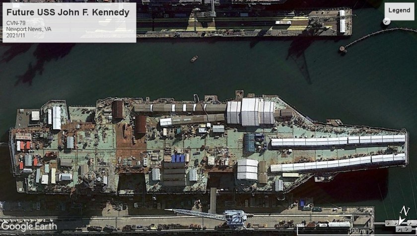 USS John F. Kennedy CVN-79 buidling Newport News 2021