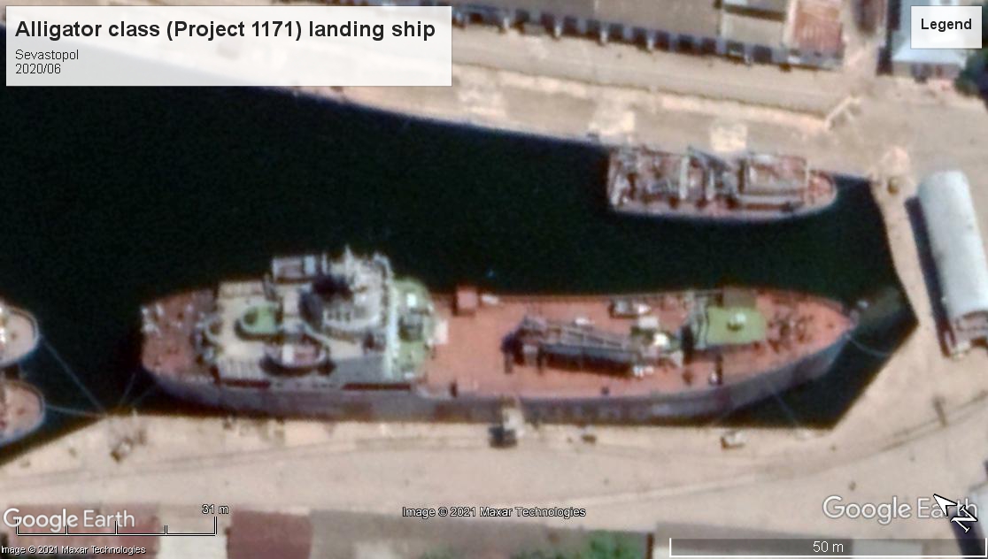 Alligator class landing ship Sevastopol 2020