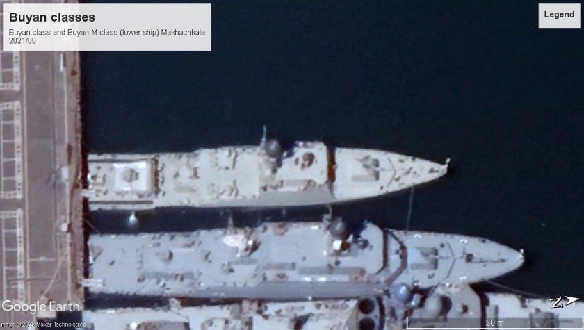 buyan and buyan M class corvettes Makhachkala 2021