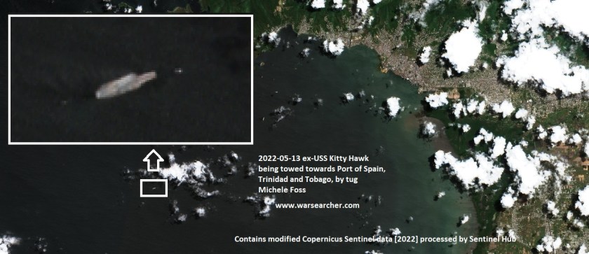 Kitty hawk Trinidad Sentinel-2 L2A image on 2022-05-13