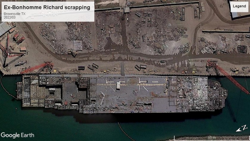 USS bonhomme richard scrap Brownsville TX