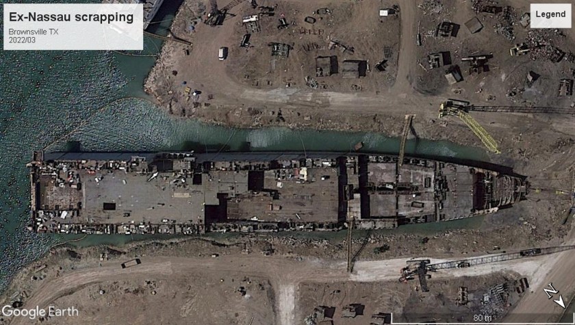 USS Nassau LH-4 Brownsville scrap 2022