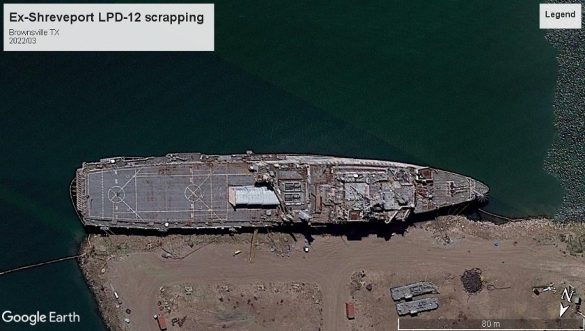 USS Shreveport LPD-12 Brownsville scrap 2022