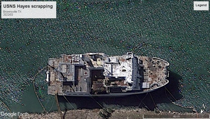 USNS Hayes scrap Brownsville 2022