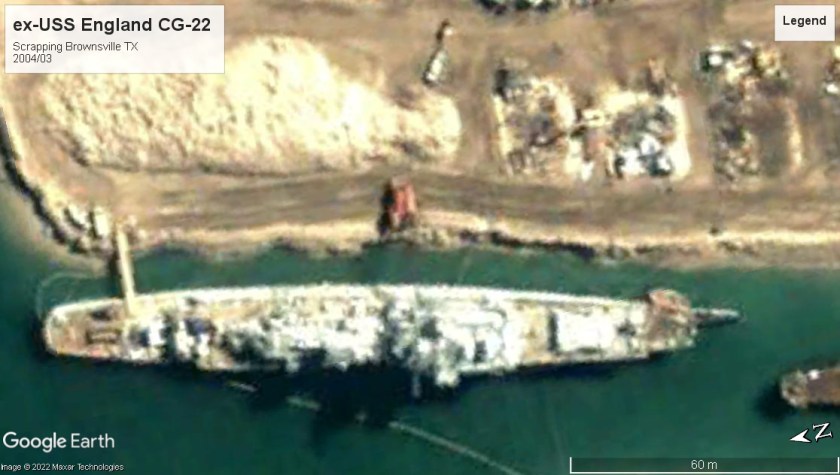 USS England CG-22 scrap Brownsville TX 2004