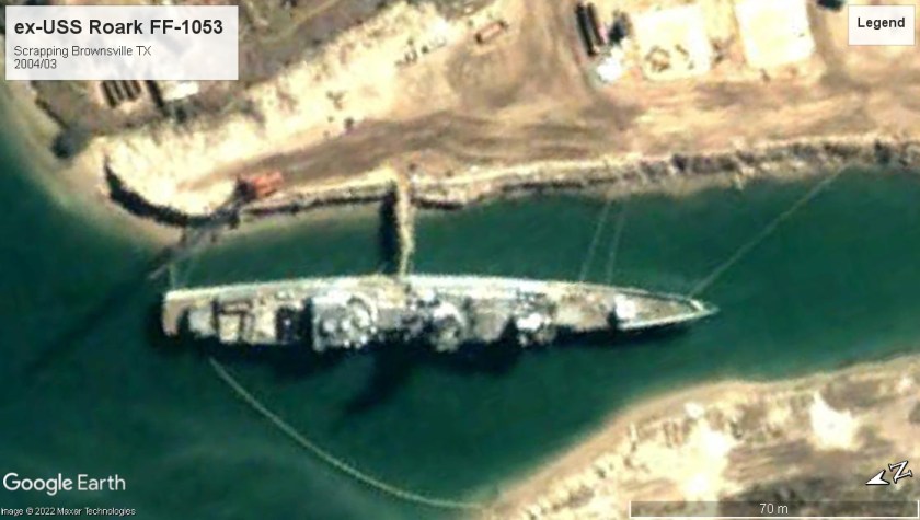 USS Roark FF-1053 scrap Brownsville TX 2004