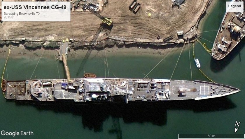 USS Vincennes scrap Brownsville TX 2011