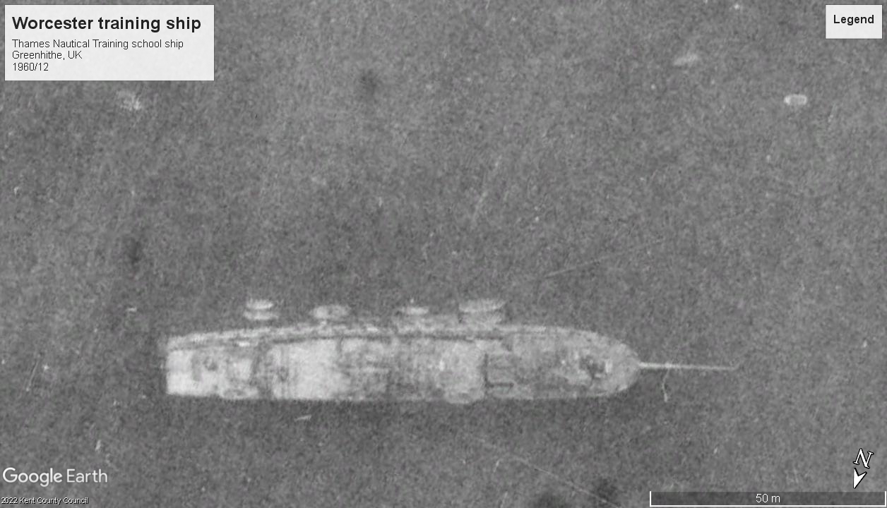 Worcester training ship Greenhithe 1960