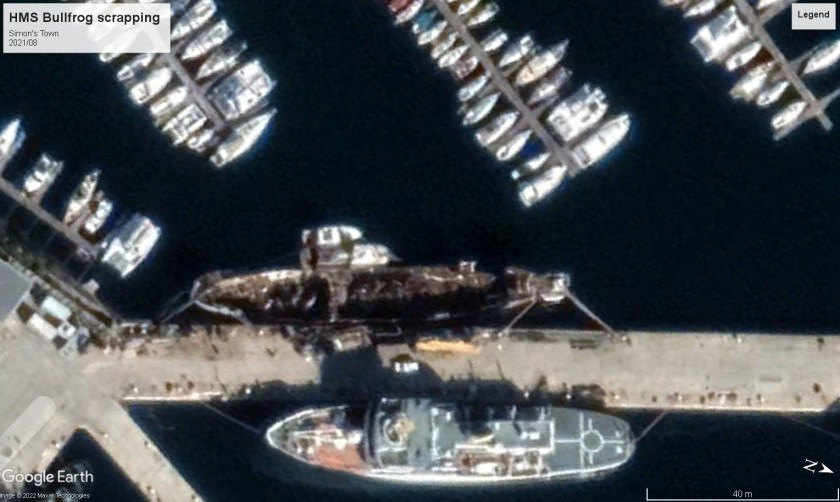 HMS Bullfrog Simon's Town museum 2021 scrap