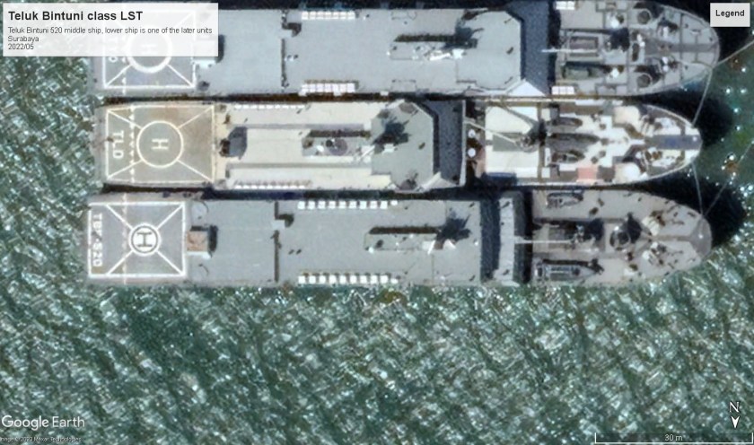 KRI Teluk Bintuni 520 and LST Surabaya 2022