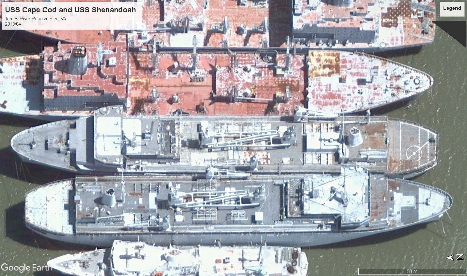 USS Cape Cod and Shenandoah 2010 James River RF