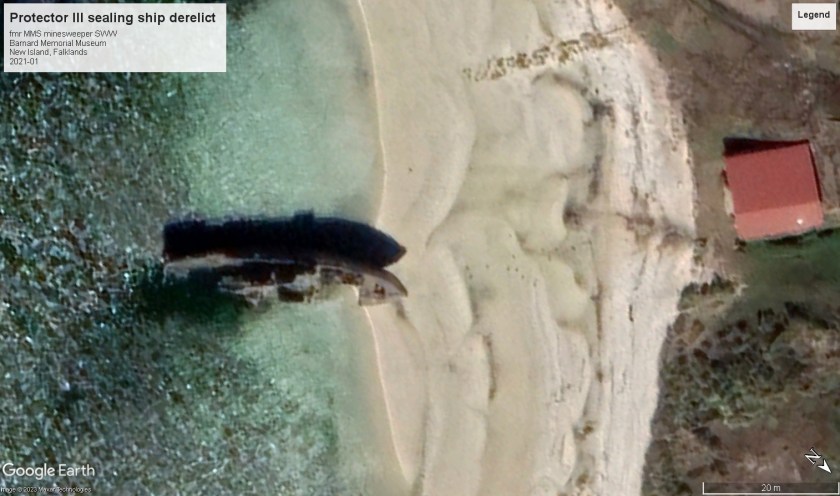 Protector III MMS wreck falklands