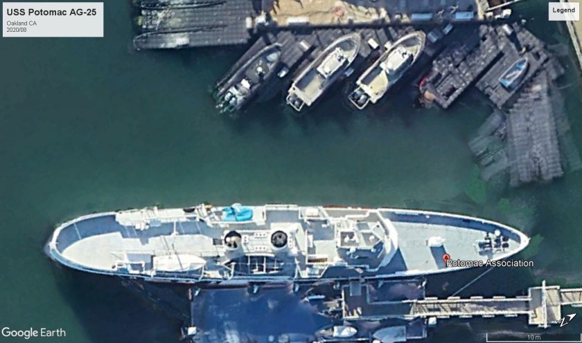 USS Potomac AG-25 presidential Oakland 2020