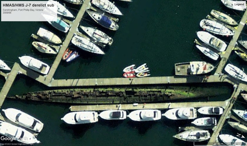 HMAS HMS J-7 Port Phillip Bay Aus 2009