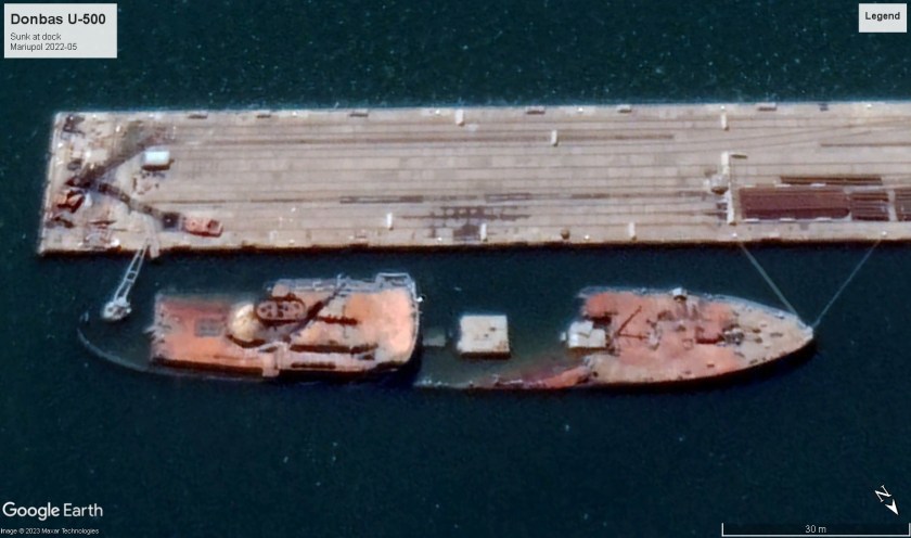 Donbas U-500 sunk Maiupol 2022-05