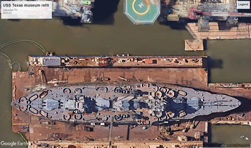USS TExas refit 2023 Galveston TX