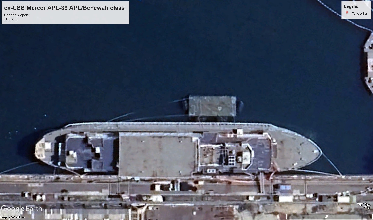 USS Mercer APL39 Benewah class barracks-riverine combat Sasebo 2023